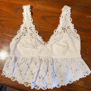 Aerie Women’s lace crop top/ bralette
